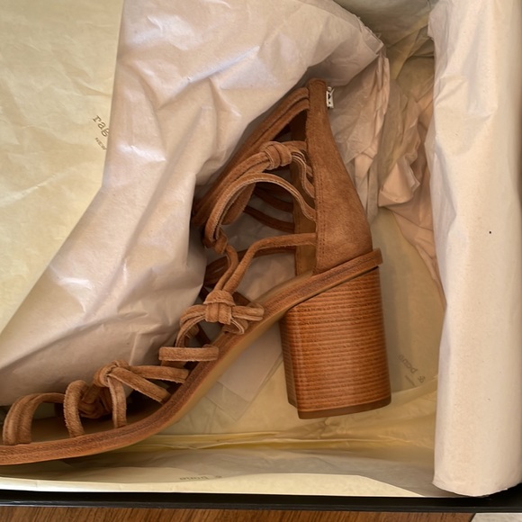 NWT rag & bone Camille suede sandals - Picture 4 of 15